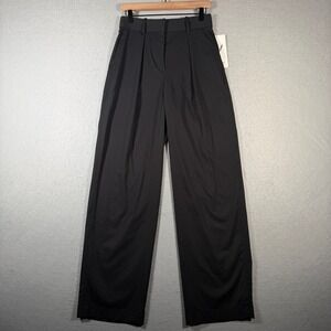 Lululemon Pleat Front High Rise Trouser Regular Black Size 4 New Athleasure